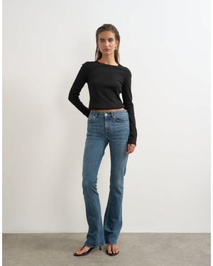 TOPSHOP 90's Bootcut Low Rise Jean - Blue