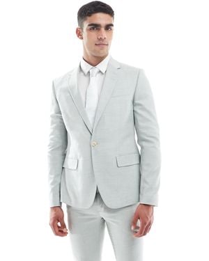 River Island Skinny Suit Jacket - Gray