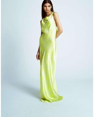 TOPSHOP Racer Neck With Dropped Cowl Back - Green