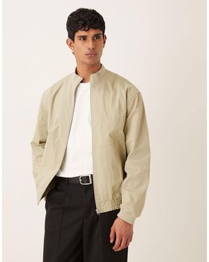 ASOS – oversize-bomberjacke - Natur