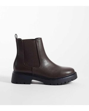 London Rebel Regina Chunky Chelsea Boots - Black