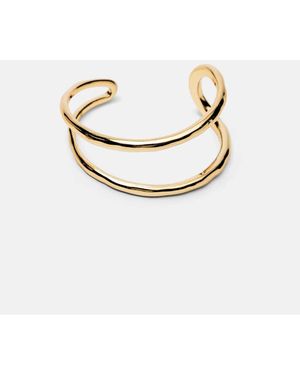 Pull&Bear Bracciale Rigido Irregolare Tonalità - Bianco