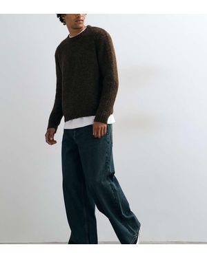 Collusion X003 Wide Leg Mid Rise Jean - Blue