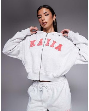 Kaiia Felpa Con Cappuccio Oversize - Grigio