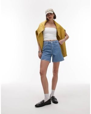TOPSHOP Denim Editor Short - Blue