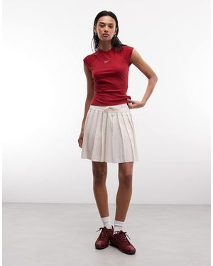 Nike Geplooide Minirok - Rood