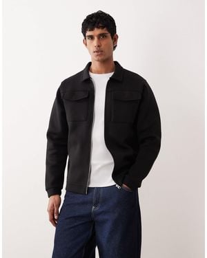 ASOS Heavyweight Zip-through Shacket - Blue
