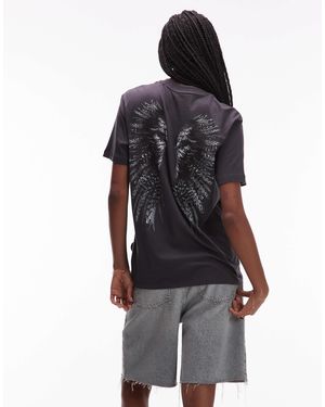 AllSaints Wings - t-shirt - délavé - Noir