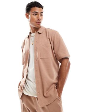 New Look Jersey Shirt Co-ord - Natural