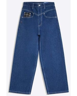 Bershka Zoo York Patch Jeans - Blue