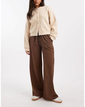 Daisy Street Pull On Drawstring Trouser - Brown