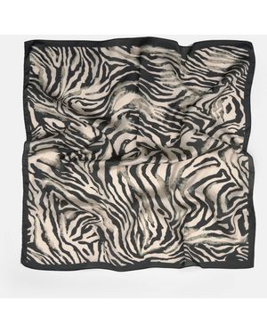 Pull&Bear – bandana aus satin - Schwarz