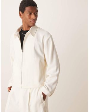 ASOS Smart Co-ord Oversized Blouson Jacket - Natural