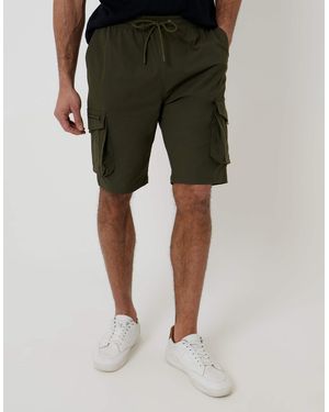 Threadbare – cargo-shorts - Grün