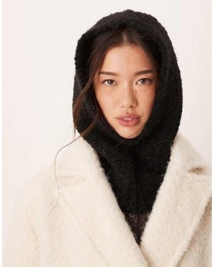 Vila Super Soft Boucle Knitted Balaclava - Black