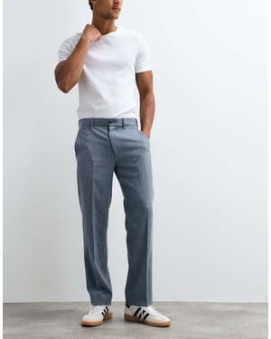 Abercrombie & Fitch Relaxed Straight Trousers - Blue