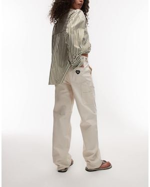 Carhartt Pantalones Blancos Con Logo De Corazón Drewe De