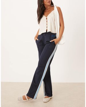 Calvin Klein High Shine Track Trousers - Blue