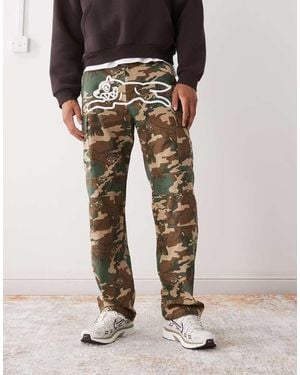 ICECREAM Pantalones Cargo Con Estampado De Camuflaje Running Dog De Ice Cream - Negro