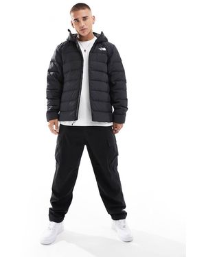 The North Face Chaqueta Negra Acolchada Con Capucha Y Bolsillos Aconcagua 3 De -Negro
