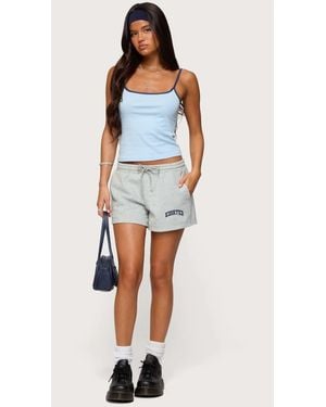 Edikted Off Duty Sweat Shorts - Blue