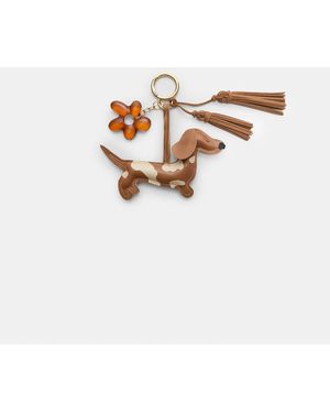 Stradivarius Sleutelhanger Met Hond- En Bloemhangertjes - Wit