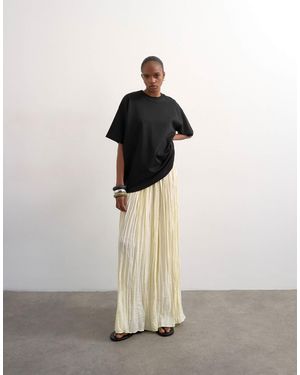 TOPSHOP Shirred Waist Crinkle Full Circle Skirt - Multicolor