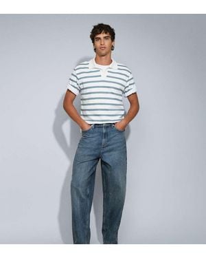 Collusion X001 Antifit Mid Rise Jeans - Blue