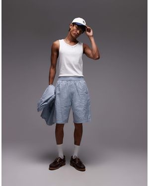 Carhartt Toland - short d'ensemble coupe classique en crépon - Gris