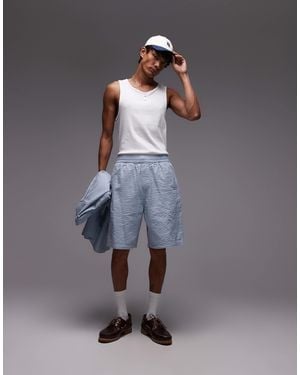 Carhartt – toland – seersucker-shorts - Grau