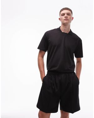 TOPMAN – retro-polohemd - Schwarz