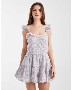 Cotton On Boho Mini Dress - Purple