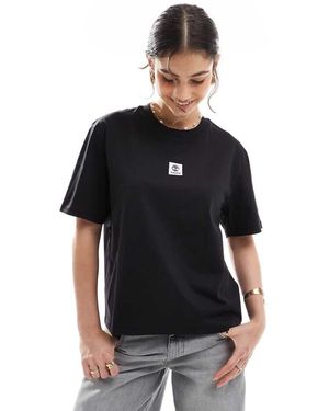 Timberland Stack Logo Short-Sleeve T-Shirt - Black