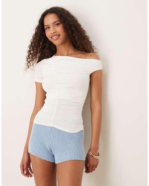 Cotton On Cotton On Nikki Gathered Short Sleeve Top - White