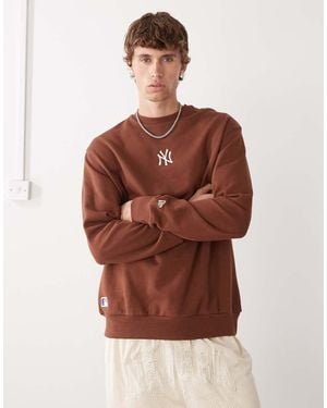 KTZ Ny Yankees Mini Logo Sweatshirt - Brown