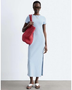 & Other Stories Short Sleeve T-Shirt Midi Dress - White