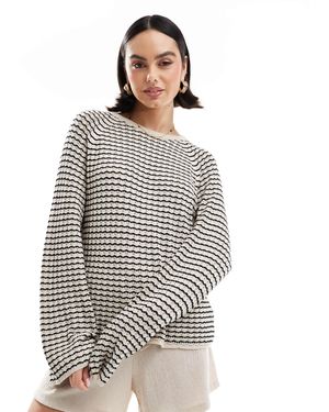 Object – locker geschnittener pullover - Grau