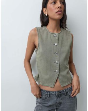 Mango Teen Gilet - Grigio