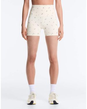 Oysho Evermove High-Rise 10Cm Hot Pant Leggings - White