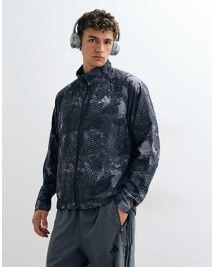 adidas Originals Adidas Running Graphic Jacket - Blue