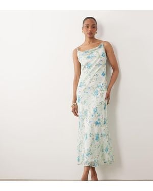 Vero Moda Smilla Chiffon Cowl Neck Cami Midi Dress - White