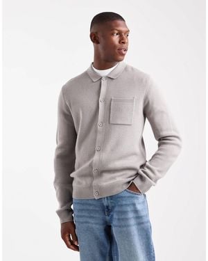 New Look Gilet boutonné - clair - Gris