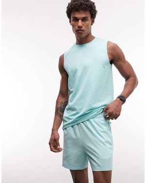 4505 Icon 13cm Quick Dry Training Shorts With Zip Pockets - Blue