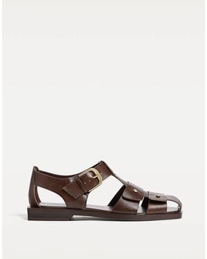 Stradivarius Sandales pêcheur détaillées - Marron
