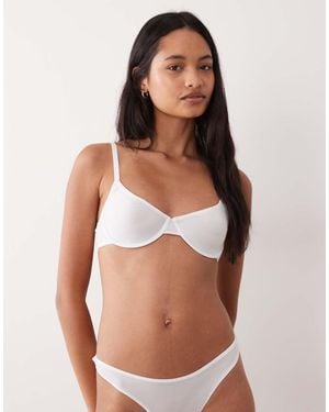 DORINA Noa Non Padded Plunge Underwire Bra - White