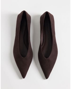 ASOS Lari Pointed Ballets - Black