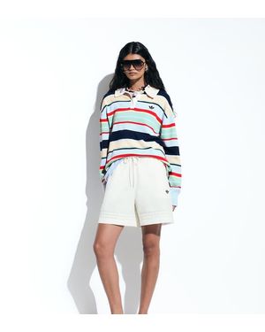adidas Originals x ASOS Top De Rugby De Punto A Rayas - Blanco