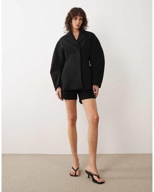 Jdy Paperbag Waist Tailored Shorts - Black
