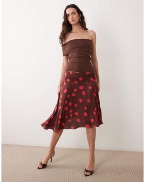 ASOS Gonna Midi - Rosso
