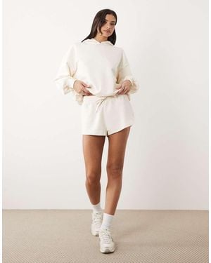 Gina Tricot Co-ord Sweat Shorts - Natural